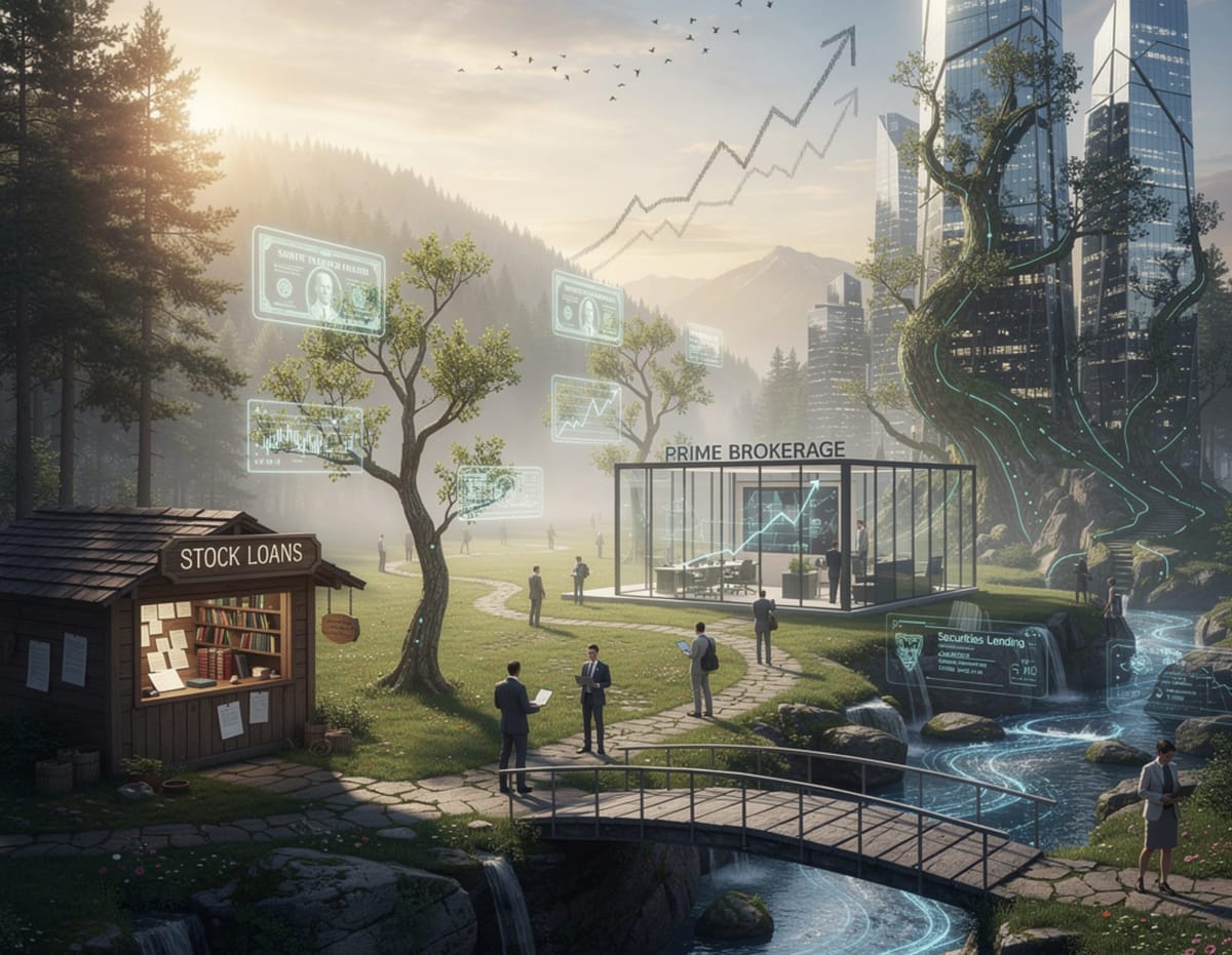 Illustration of the evolution of the stock loan market